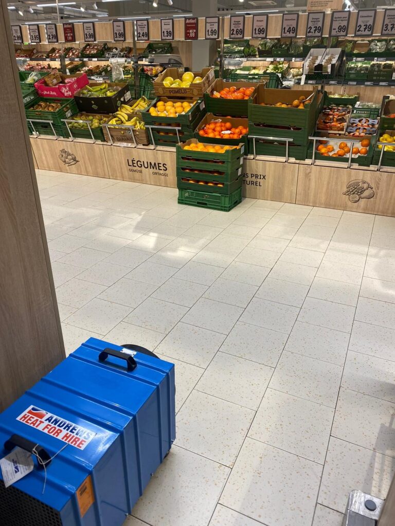 Eine grosse Supermarktkette benötigt dringend eine Heizungslösung.